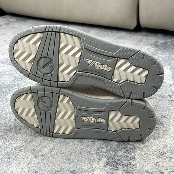 NIB Gola Challenge High Sneakers White Leather Hi Top  Retro 80s Style Sz 6.5 - Picture 14 of 16